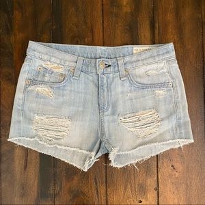 Rag & Bone Distressed Denim Shorts